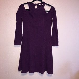 Hem & Thread Purple Sweater Dress